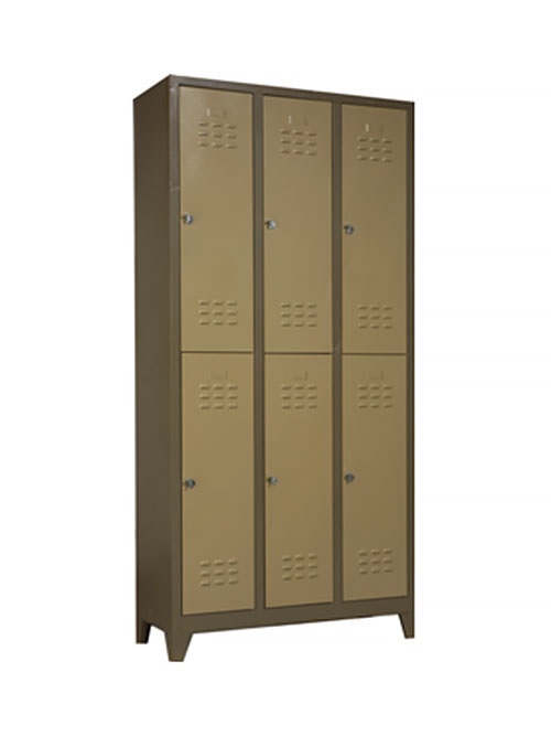 Soyunma dolabı metal 6 kapaklı (Ekonomik)