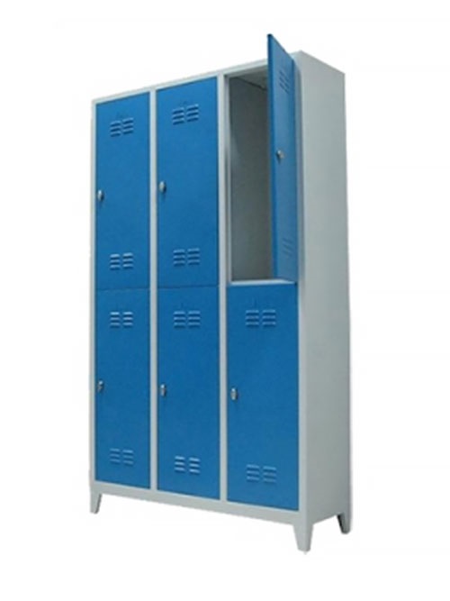Soyunma dolabı çelik 6 kapılı